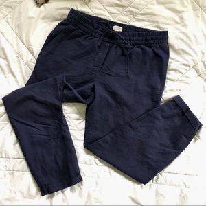 JCrew Women’s Linen/Cotton Blend Navy Pants